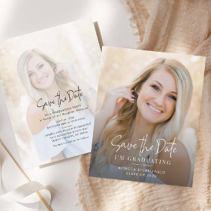 Graduation 2024 Enregistrer la date Faire-part pho