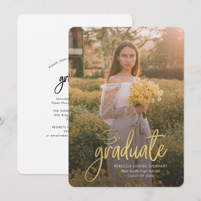 Graduation 2024 Open House Grad Party photo (Devant / Derrière)