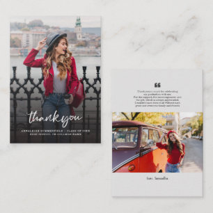 Graduation 2024 Photo Grad Carte de remerciements