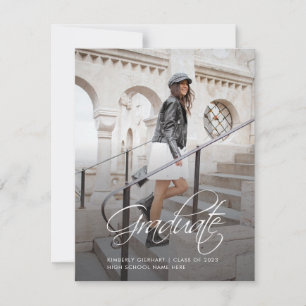 Graduation 2024 Script Photo Grad Faire-part