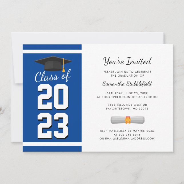 Graduation 2024 Simple Grad Party Invitation (Devant)