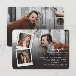 Graduation 2025 4 Photos Grad Party Invitation