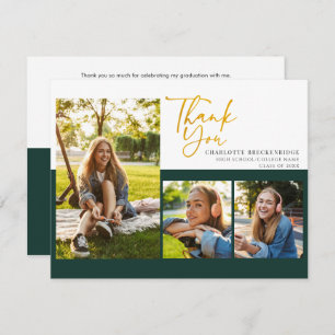 Graduation 2025 Carte de remerciements photo du pa
