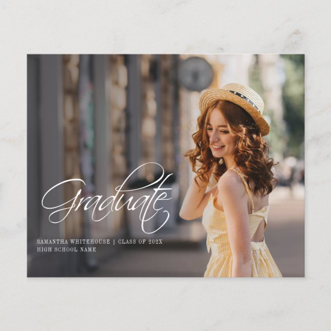 Graduation 2025 Elégant Faire-part photo (Devant)