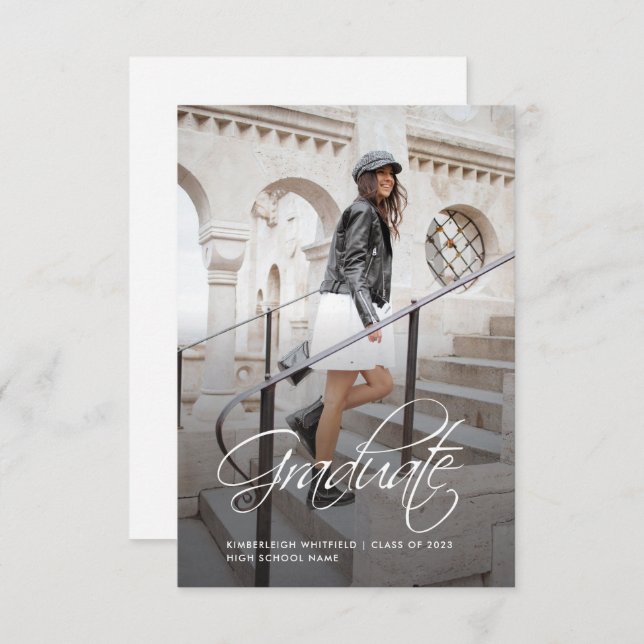 Graduation 2025 Faire-part photo (Devant / Derrière)