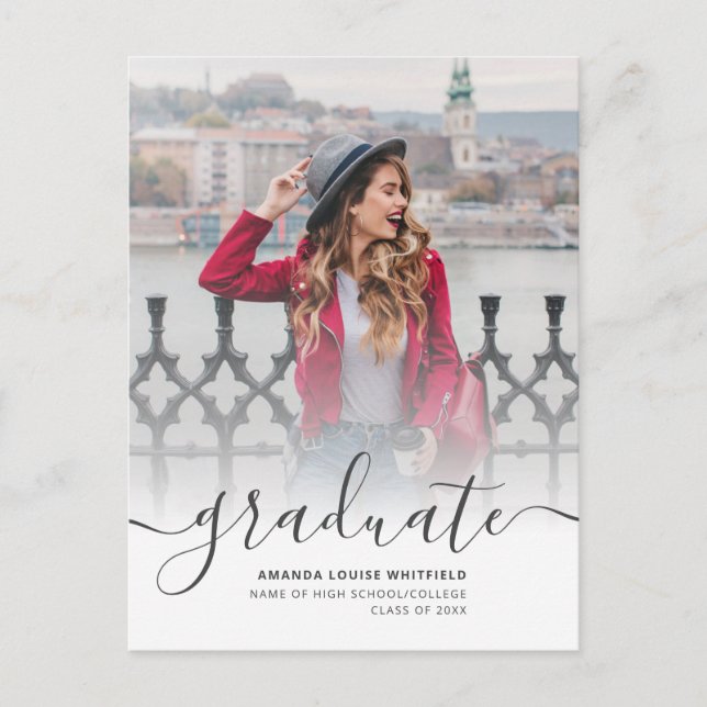 Graduation 2025 Grad Photo Faire-part (Devant)