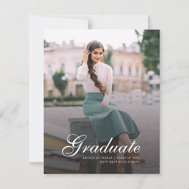 Graduation 2025 Grad Photo Faire-part (Devant)