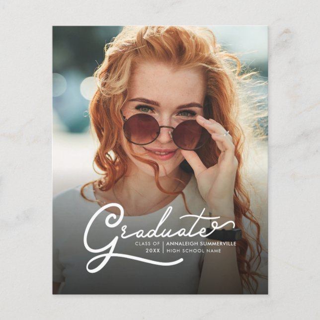 Graduation 2025 Grad Photos Invitation de la fête (Devant)