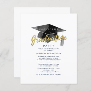 Graduation 2025 Minimaliste Grad Party Invitation