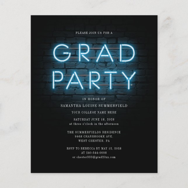 Graduation 2025 Modern Party Invitation (Devant)
