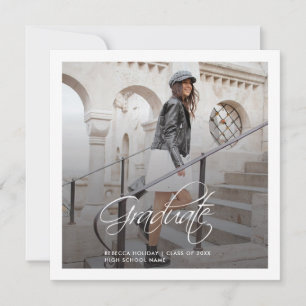 Graduation 2025 Modern Photo Grad Faire-part