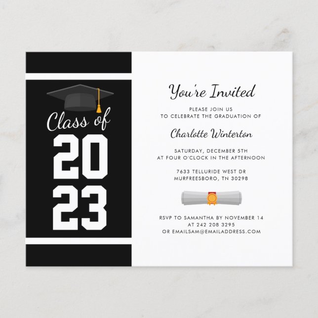 Graduation 2025 Party Invitation (Devant)