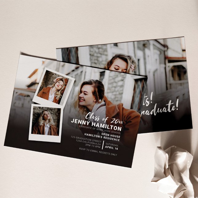 Graduation 2025 Party Open House Photo Invitation (Créateur téléchargé)
