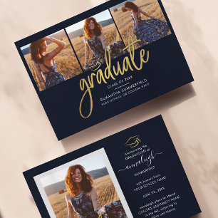 Graduation 2025 Photo Collage Faire-part