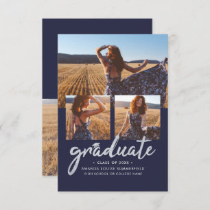 Graduation 2025 Photo Collage Script Faire-part