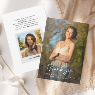 Graduation 2025 Photo Grad Carte de remerciements