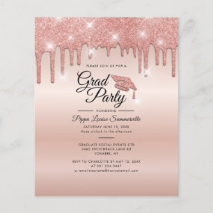 Graduation 2025 Rose Gold Party Invitation