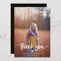 Graduation 2 Carte de remerciements photo