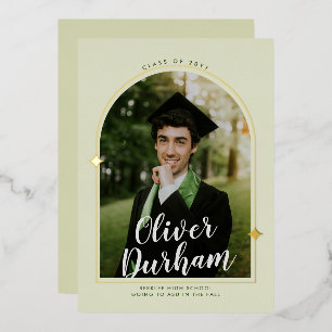 Graduation Arc Artistique Foil Invitation