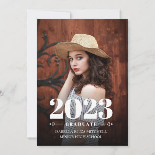 Graduation audacieuse Faire-part photo