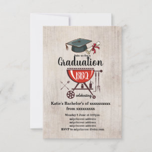 Graduation BBQ invitation, Grand party Invitation