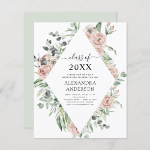 Graduation Budget 2023 Dusty rose Floral