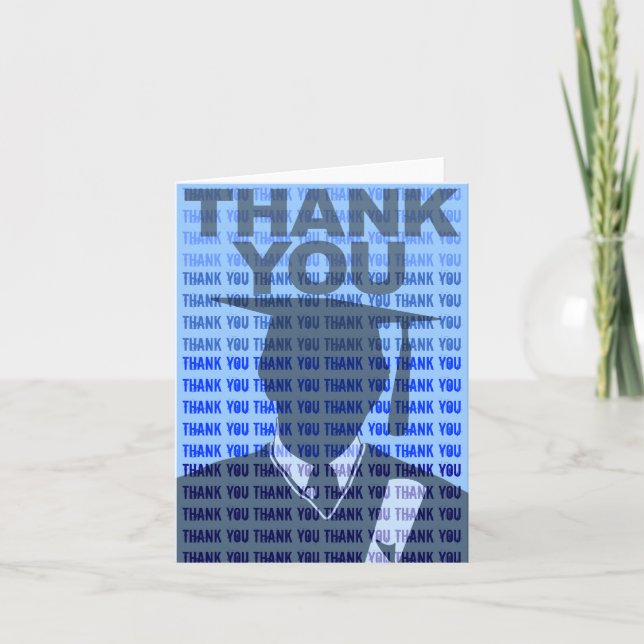 Graduation Carte de remerciements Gown Tile 2 (Devant)