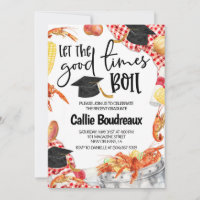 Graduation Crawfish Invitation à ébullition