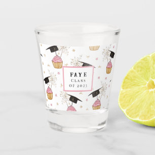 Graduation Cupcake Verre de tir personnalisé