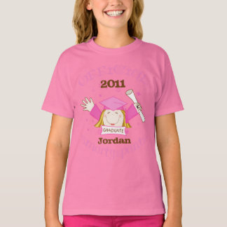 Graduation Custom Girl's Funny mignon T-shirt fill