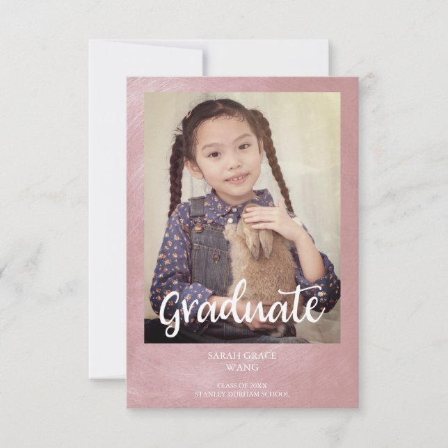 Graduation Custon Photo Metal Texture (Devant)