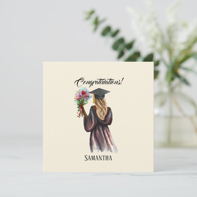 Graduation d'aquarelle personnalisée (14) (Debout devant)