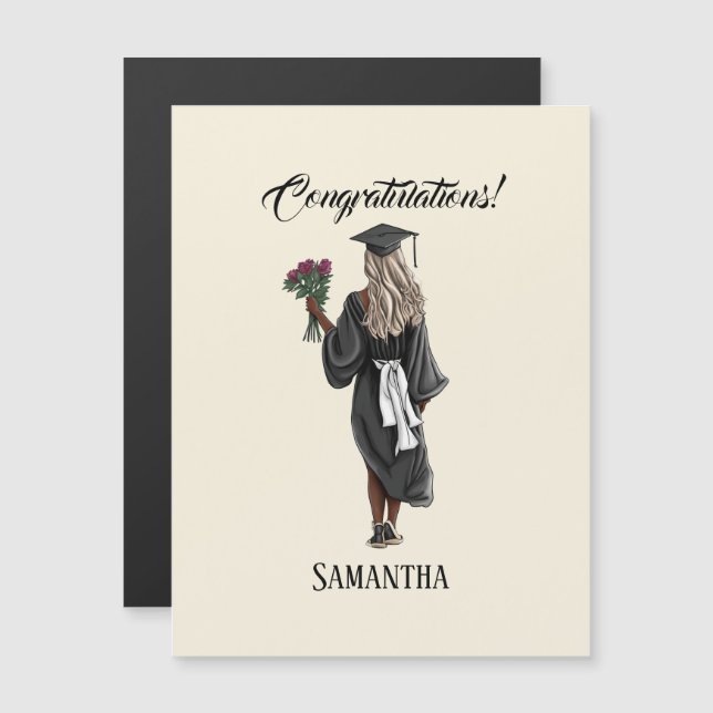 Graduation de l'aquarelle personnalisée (4) (Devant / Derrière)