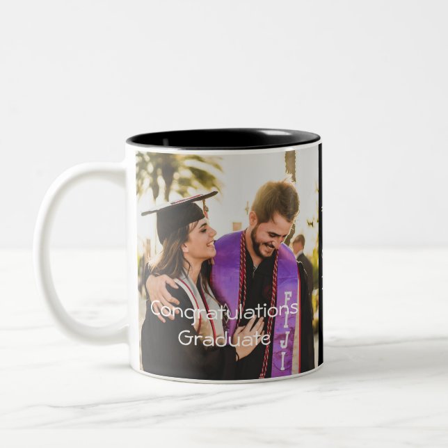 Graduation Deux Tone Café Mug (Gauche)