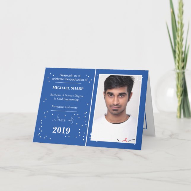 Graduation Faire-part personnalisable invitation (Devant)
