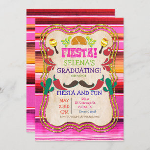 Graduation Fête Mexicaine Invitation