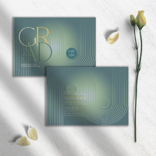 Graduation géométrique Art Déco moderne ID906 vert