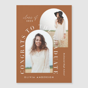 Graduation géométrique moderne multi photo arch