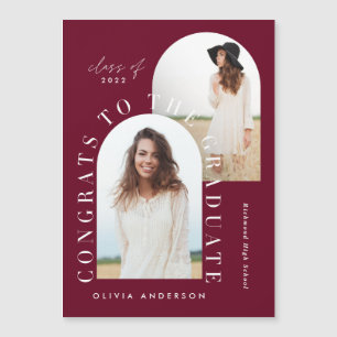 Graduation géométrique moderne multi photo arch