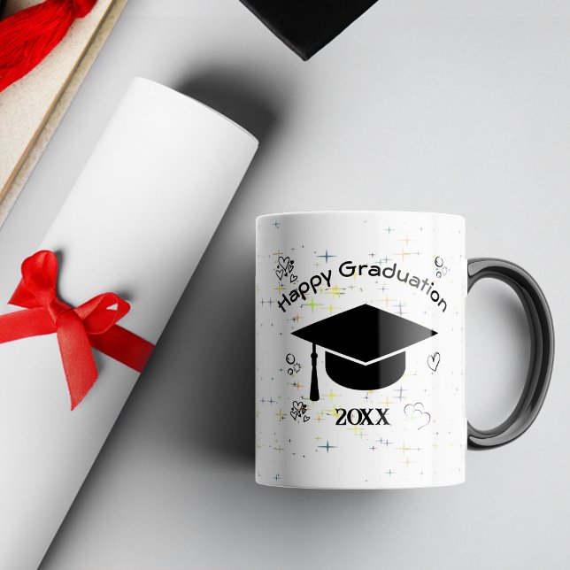 Graduation Grad Casquette de café Mug (Créateur téléchargé)