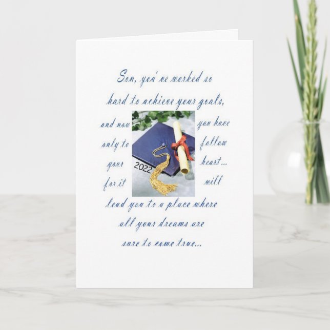 Graduation-Grand-fils, Bonne Carte de Graduation (Devant)