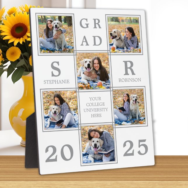 Graduation Keepsaké Unique Photo Collage Plaque (Créateur téléchargé)