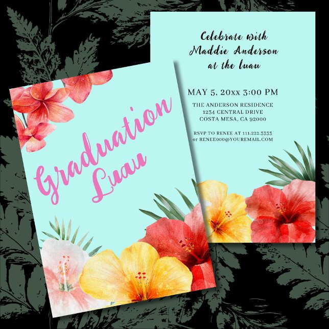 Graduation Luau Party Invitation (Créateur téléchargé)