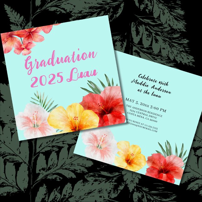 Graduation Luau Party Invitation (Créateur téléchargé)