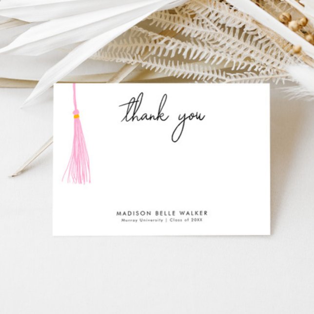 Graduation Merci Light Rose Tassel (Créateur téléchargé)