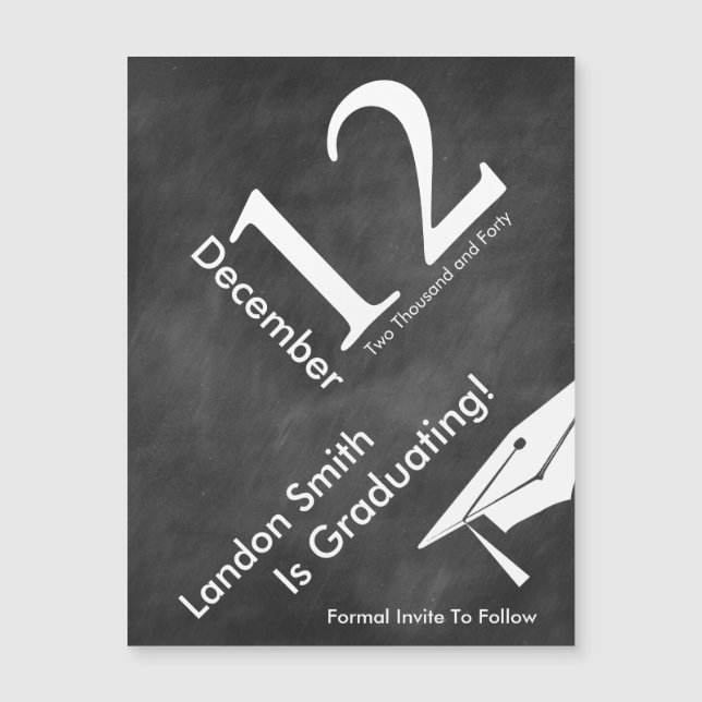 Graduation Moderne En Tableau Clavier Enregistrer  (Devant)