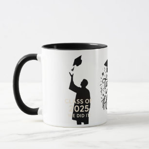 "Graduation Mug - Illustration du Casquette d'admi