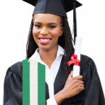 Graduation Nigérian Drapeau Écharpe Stole Sash<br><div class="desc">L'obtention du diplôme a volé le foulard avec le drapeau national pour les diplômés internationaux faisant preuve du patrimoine national. Créez une ceinture personnalisée pour votre équipe de remise de diplômes et vos photoshoots.</div>