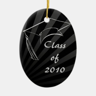 Graduation Noir Ornement de Noël personnalisé