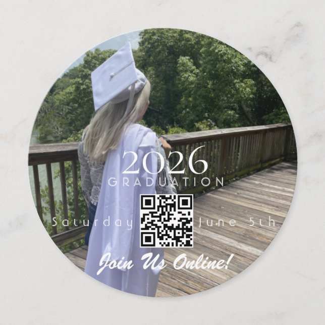 Graduation Online Invitation QR Code 2026 (Devant)